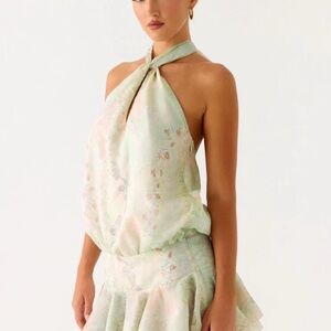 Peppermayo Beginning Mini Dress in the Mystic Paisley print